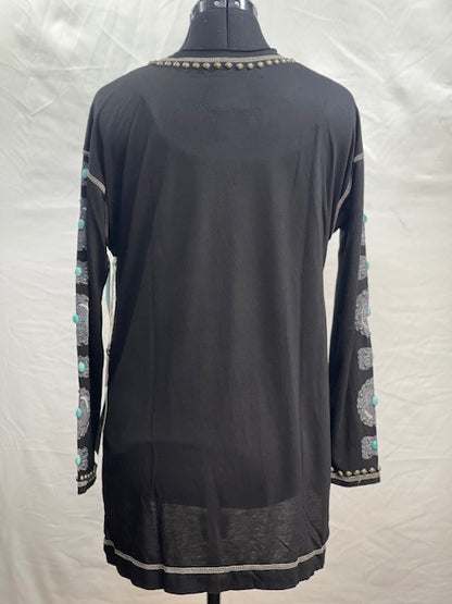 CF55-68 CONCHO SLEEVE TOP XS
