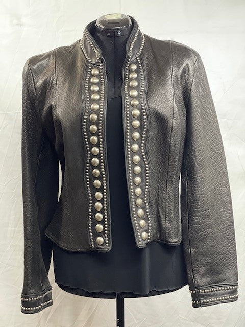 CF52-68 LEATHER JACKET XL STUDS L