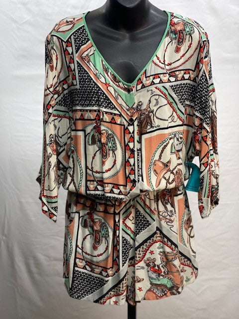 CF55-45 SADDLE UP ROMPER XS