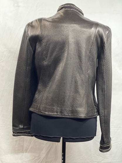 CF52-68 LEATHER JACKET XL STUDS L