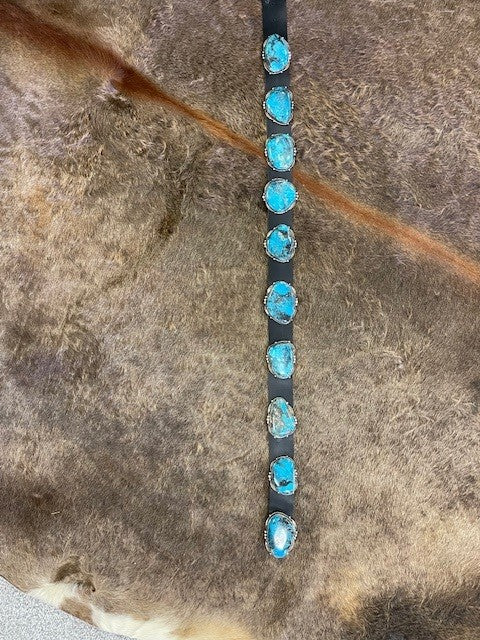 CF52-27 10 STONE TURQ BELT