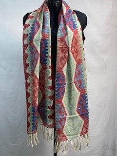 CF41-15 GREEN/RED SCARF