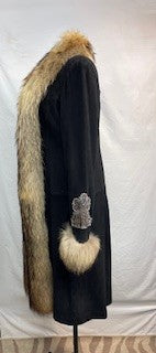 CF14-77 SUEDE/FUR LONG JCK XL
