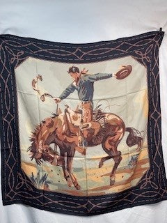 CF41-23COWBOY BRONC SCARF
