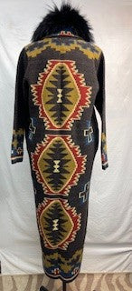 CF14-75 LONG BRN SWEATER L