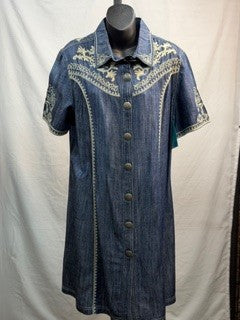 CF14-116 DENIM DRESS L