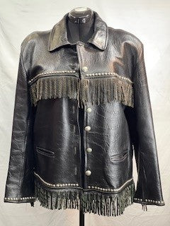 CF14-73 FRINGE BLK JACKET L