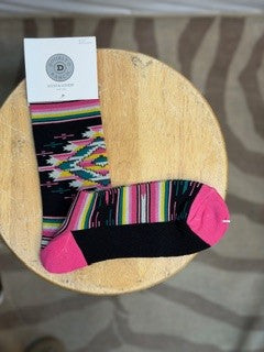 CF42-139 PINK SERAPE SOCKS 2