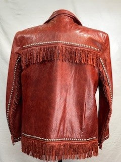 CF14-72 FRINGE RED JACKET L