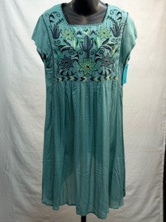 CF42-218 GREEN CACTUS DRESS XS