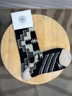 CF42-134 BLK/TAN SOCKS 1