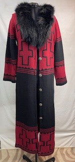 CF14-76 LONG RED SWEATER XL