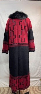 CF14-76 LONG RED SWEATER XL