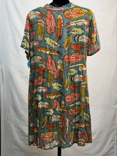 CF42-219 FEATHER DRESS S