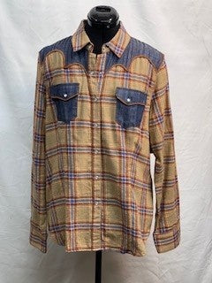 CF10-23 PLAID WORKSHIRT L