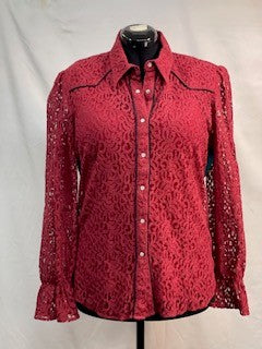 CF10-15 LACE SNAP FRONT TOP M