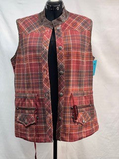 CF10-16 PLAID VEST XL