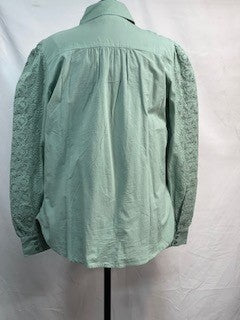 CF10-18 GREEN LACE TOP XL