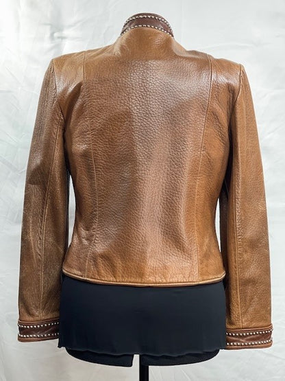 CF14-41 LEATHER JCT WITH LG STUDS M