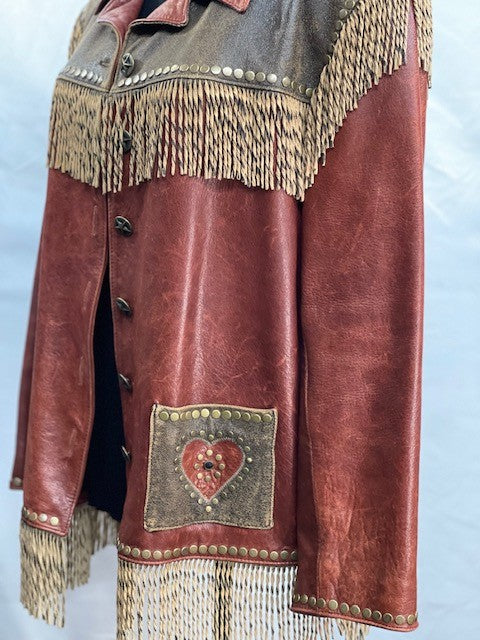 CF14-39 RANCH JACKET WITH HEARTS XL