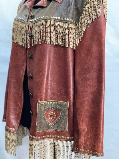 CF14-39 RANCH JACKET WITH HEARTS XL