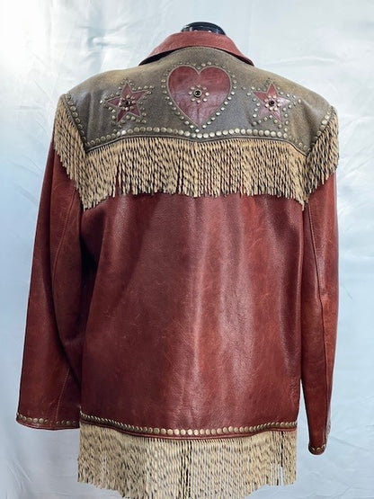 CF14-39 RANCH JACKET WITH HEARTS XL