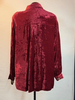CF14-122  VELVET TOP WITH SS BUTTONS L