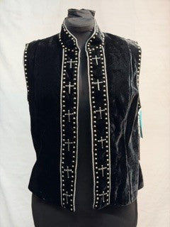 CF14-96 VELVET CROSS VEST L