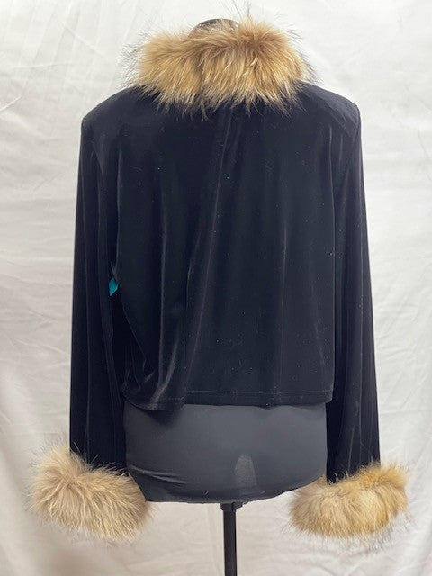 CF14-58 VELVET JACKET W/FUR L