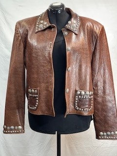 CF14-63 BRN COIN JACKET L