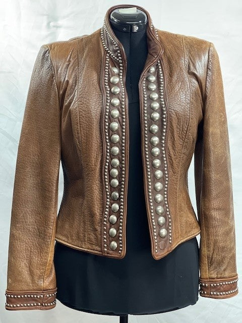 CF14-41 LEATHER JCT WITH LG STUDS M