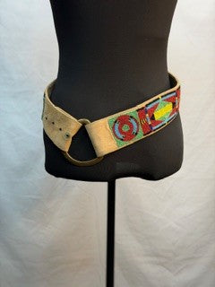 CF52-233 YELLOW BEADED BELT 32