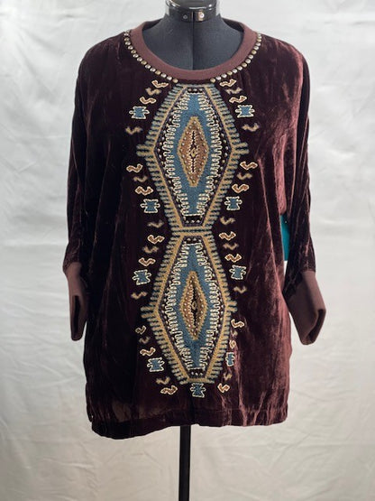 CF64-12 BURG VELVET TOP XL