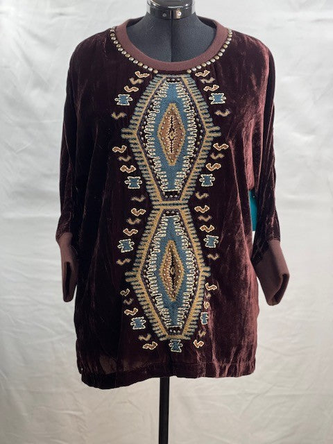CF64-12 BURG VELVET TOP XL