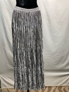 CF14-88 SR SILVER VELVET SKIRT L