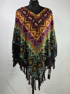 CF33-150 SUNSET PONCHO S/M