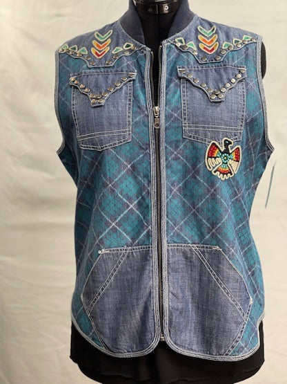 CF33-74 DENIM VEST L