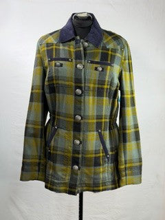 CF33-136 GRN/NAVY PLAID JACKET L