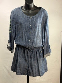 CF33-156 DENIM ROMPER L