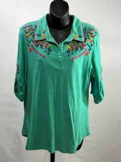 CF69-15 TURQ ANIMAL HENLEY M