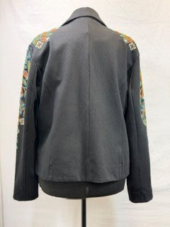 CF59-52 BLACK KNIT BLAZER 1X