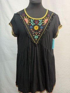 CF42-195 BLK DAISY TOP S