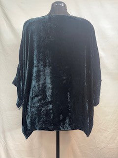 CF25-8 VELVET 3/4 SLV TOP XL