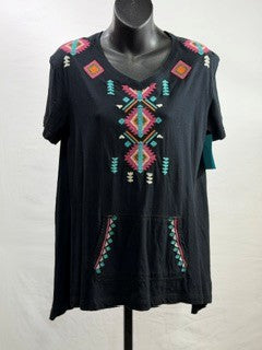 CF69-8 SS V NECK POCKET TOP XS