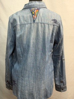 CF42-194 DENIM WORK SHIRT S