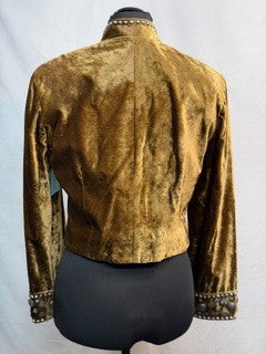 CF42-192 GOLD VELVET JACKET S