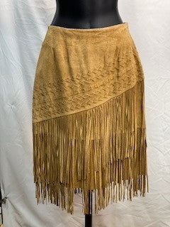 CF52-134 SUEDE SKIRT W FRINGE 2
