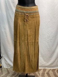 CF52-135 LONGER SEUDE SKIRT XS