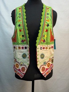 CF52-217 CROCHET MIRROW VEST M