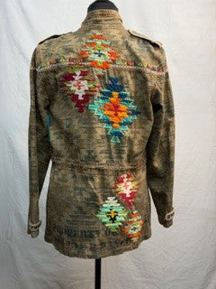 CF42-223 FIELD JACKET WITH BRIGHT EMB S